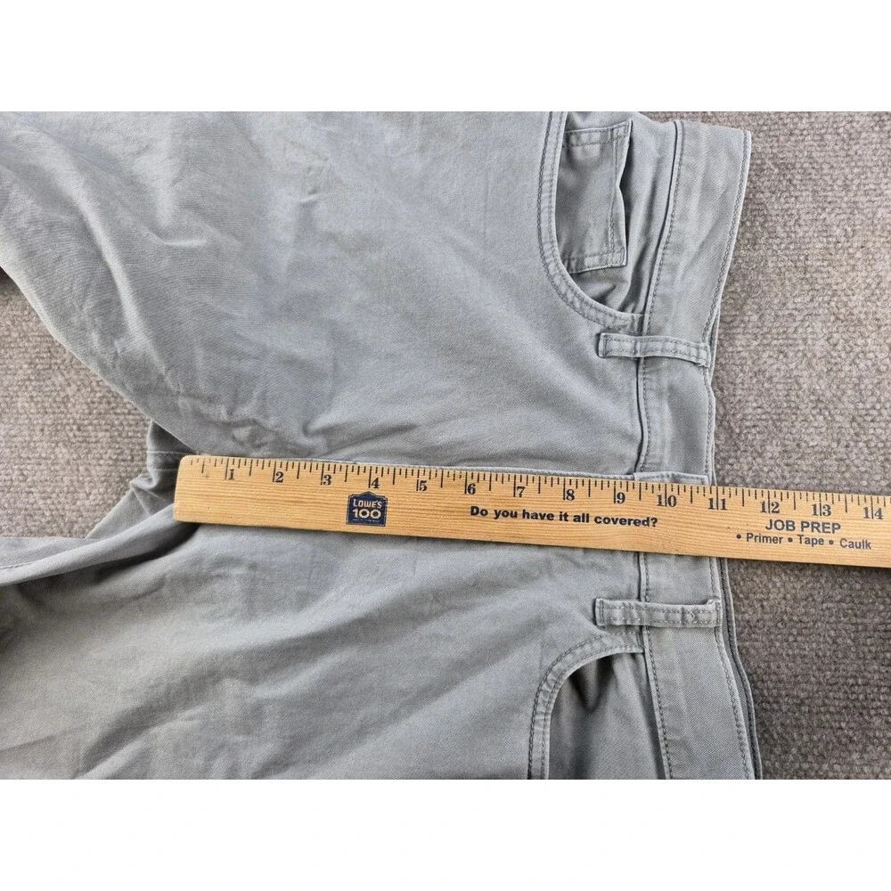 Flint & Tinder 365 Chino Pants Men Sz 32x34 Gray 5-Pocket Tapered Stretch Washed